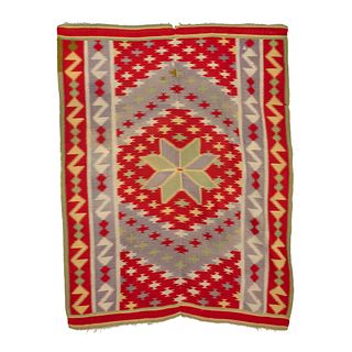El Valle, Rio Grande Germantown Textile with Vallero Star Center, 1880