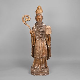 Spanish Colonial, Mexico, Bulto of Saint, 19th Century