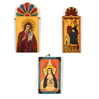 Group of Three Retablos, ca. 1990s
