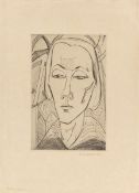 Erich Heckel. „Mädchenkopf”. 1919