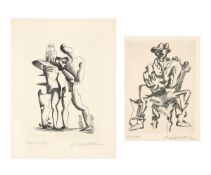 Ossip Zadkine. „Hauteurs immaginibles ou l’homme combat” / „L’infortune”. 1967