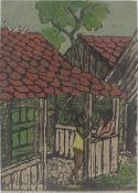 Otto Mueller. „Zwei Zigeunerkinder vor der Hütte”. 1926/27
