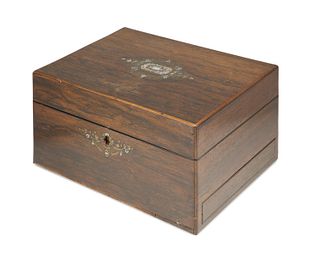 A Victorian travel vanity box