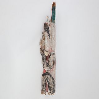 Tlingit Killisnoo beaver totem pole fragment
