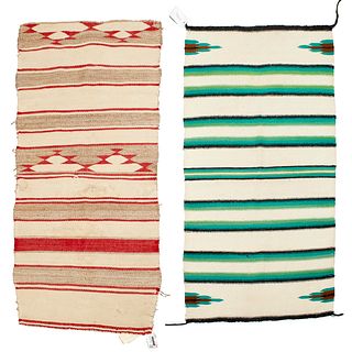 (2) Navajo double saddle blankets