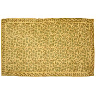 Stark Polonaise style metal threaded silk carpet