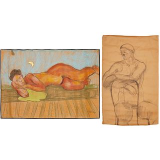 Margrete Kallerhoff, (2) large format drawings