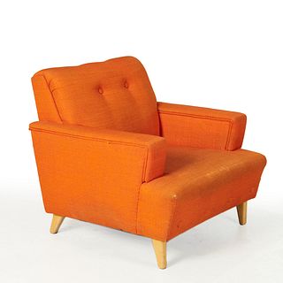 Mid-Century Modern tufted lounge chair