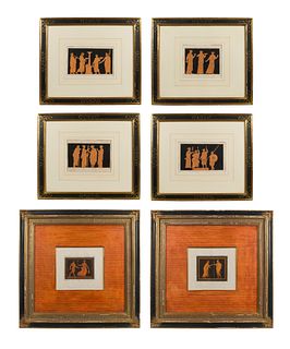 After Sir William Hamilton (British, 1730-1803) Greek Engraving Assortment