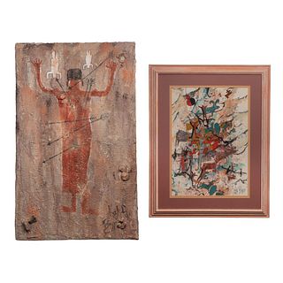 Kaki Bassi (Mexican, 20th Century) Mixed Media Artworks