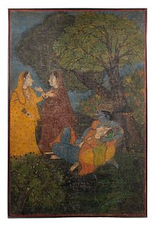 Northern Indian Punjabi Distemper on Linen