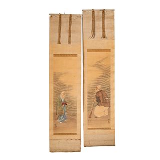 Pair of Japanese Scrolls