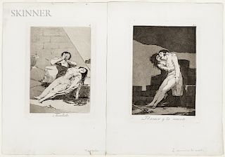 Francisco José de Goya y Lucientes (Spanish, 1746-1828) Two Plates from Los Caprichos