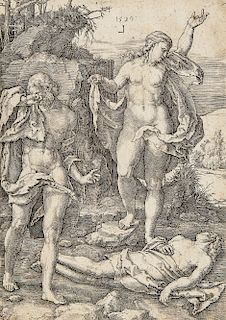 Lucas van Leyden (Dutch, 1494-1533) Adam and Eve Lamenting the Dead Abel