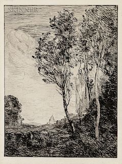 Jean-Baptiste-Camille Corot (French, 1796-1875) Souvenir D’Italie