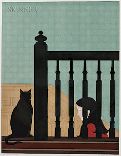 Will Barnet (American, 1911-2012) The Bannister