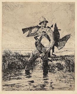 Frank Weston Benson (American, 1862-1951) Marsh Gunner