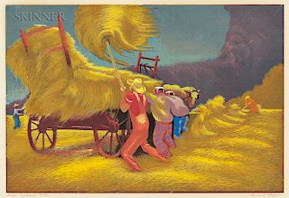 Bernard Joseph Steffen (American, 1907-1980) Race Against Rain