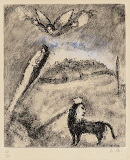 Marc Chagall (Russian/French, 1887-1985) Salvation for Jerusalem