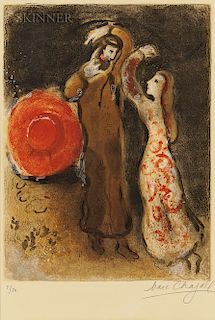 Marc Chagall (Russian/French, 1887-1985) The Meeting of Ruth and Boaz