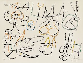 Joan Miró (Spanish, 1893-1983) Plate from Ubu aux Baléares
