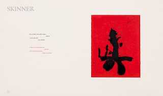 Robert Motherwell (American, 1915-1991) Red Samurai