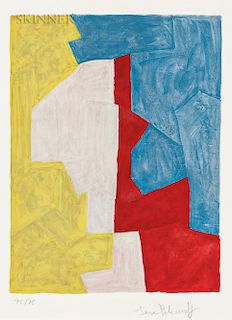 Serge Poliakoff (Russian, 1906-1969) Composition in Yellow, Red, and Blue