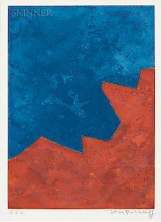 Serge Poliakoff (Russian, 1906-1969) Composition in Red and Blue