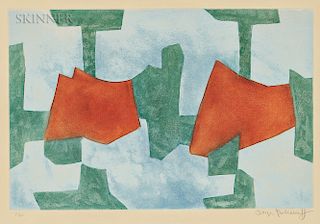 Serge Poliakoff (Russian, 1906-1969) Composition in Blue, Green, and Red