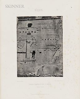 Maxime Du Camp (French, 1822-1894) Eleven Plates from Egypte, Nubie, Palestine et Syrie