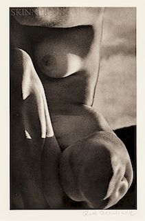 Ruth Bernhard (American, 1905-2006) Rockport Nude