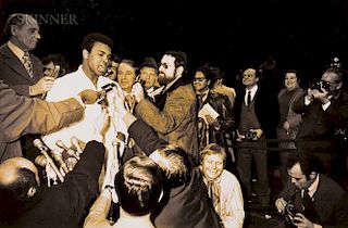 Garry Winogrand (American, 1928-1984) Muhammad Ali and Oscar Bonavena Press Conference, New York City