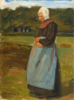 Holländerin in Landschaft