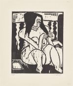 Karl Schmidt-Rottluff. „Frau mit aufgelöstem Haar”. 1913