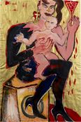Elvira Bach. Ohne Titel (Madonna mit Kind). 1995