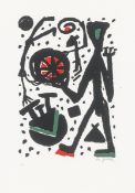 A.R. Penck. Ohne Titel (Mann mit Weltrad). 1989