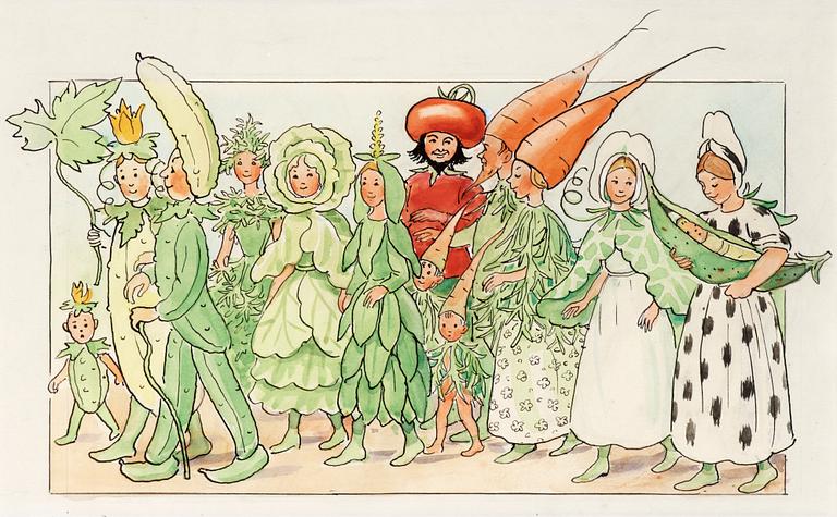 Elsa Beskow, Ur “Fest i potatislandet”.