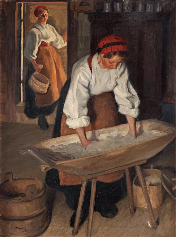 Sam Uhrdin, “Brödbak” (Baking bread).