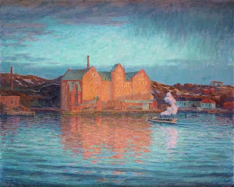 Prins Eugen, “Saltsjökvarn, vårafton 1907” (Saltsjö Mill, spring 1907).