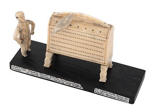 UNUSUAL ESKIMO CALENDAR OR COUNTER Late 19th/Early 20th Century