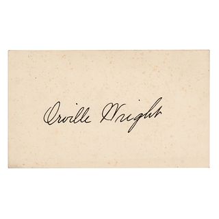 Orville Wright Signature