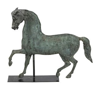 PRANCING HORSE WEATHER VANE 19th Century