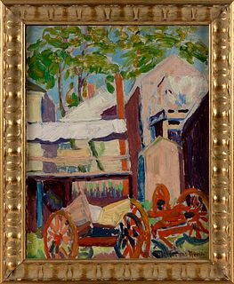 MINNIE HARMS NEEBE (Illinois, 1873-1936), "Fish Carts"
