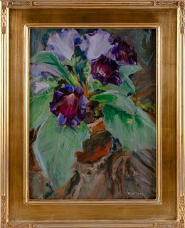 KARL JULIUS HEINRICH YENS (California/Germany, 1868-1945), "Gladiolus"