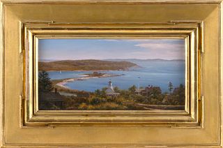 WILLIAM R. DAVIS (Massachusetts, 1952-), "View from the Hill, Cuttyhunk Island"