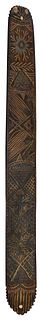 DOUBLE-SIDED RELIEF-CARVED BUSK 19th Century