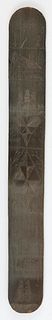 SCRIMSHAW BALEEN BUSK 19th Century