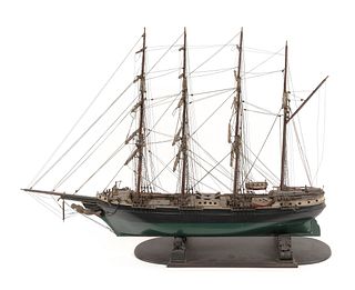 MODEL OF THE "COLUMBIA" OF PORTLAND, MAINE 19th Century