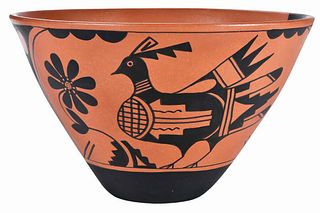 Carmelita Dunlap, San Ildefonso Redware Bowl