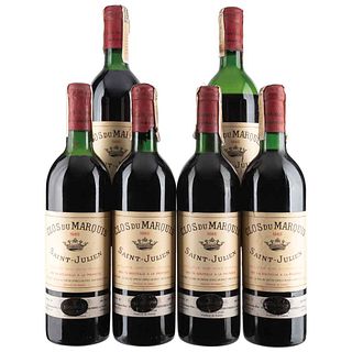 Clos du Marquis Cosecha: 1985 Saint-Julien, Francia Niveles: en el cuello Piezas: 6 90 / 100